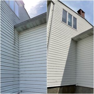 House pressure washed by Oddly Satisfying Pressure Washing